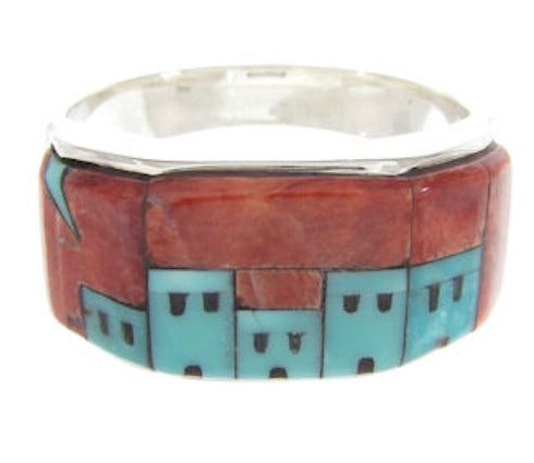 Multicolor Native American Design Jewelry Ring Size 11-3/4 YS62226